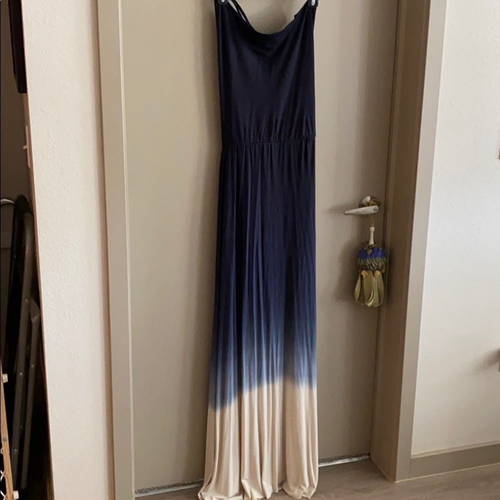 Young, Fabulous & Broke Blue Tie Dye Maxi Dress